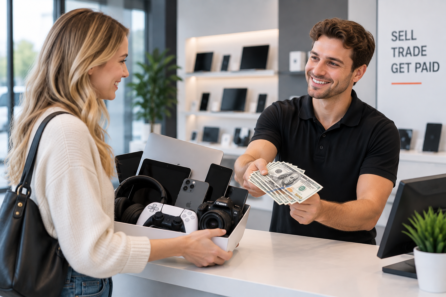 Instant cash for electronics